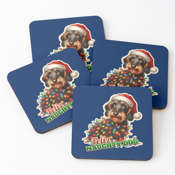Item preview, Wire-haired Dachshund Xmas lights gift designed and sold by ThisDress.
