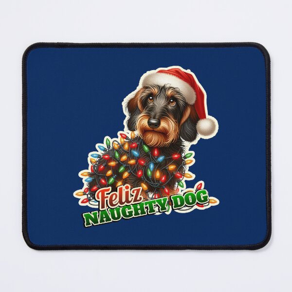 Item preview, Wire-haired Dachshund Xmas lights gift designed and sold by ThisDress.