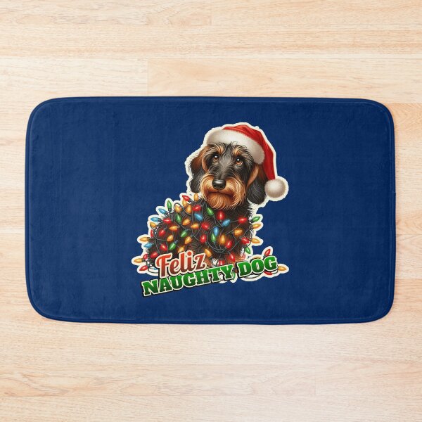 Item preview, Wire-haired Dachshund Xmas lights gift designed and sold by ThisDress.