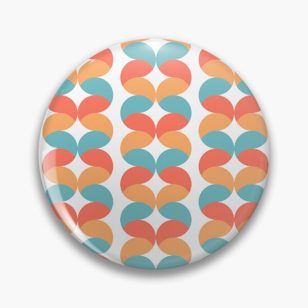 Item preview, Retro heart ribbons geometrics stripes pastel pattern designed and sold by Dana Du.