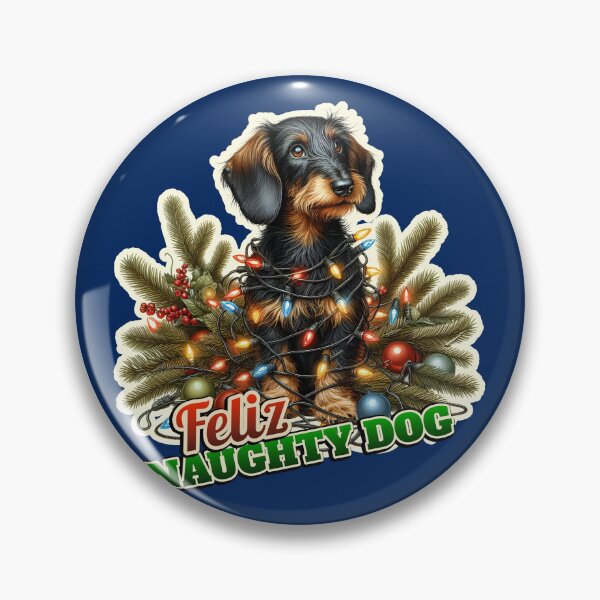 Item preview, Wire-haired Dachshund Xmas lights gift designed and sold by ThisDress.