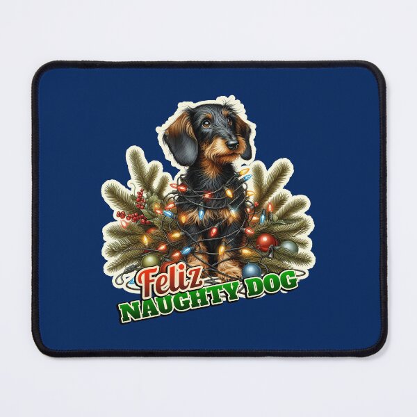 Item preview, Wire-haired Dachshund Xmas lights gift designed and sold by ThisDress.