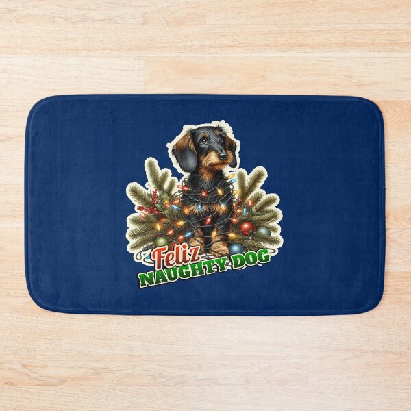 Item preview, Wire-haired Dachshund Xmas lights gift designed and sold by ThisDress.