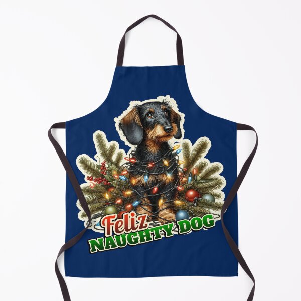 Item preview, Wire-haired Dachshund Xmas lights gift designed and sold by ThisDress.