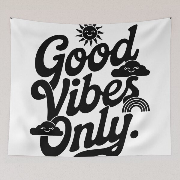 Item preview, Good Vibes Only Positive T-Shirt designed and sold by SithCreation.