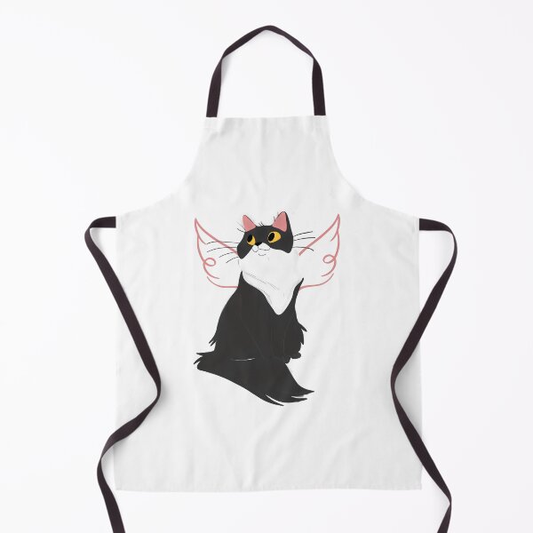Item preview, Black and white cat with wings designed and sold by myblueparakeet.
