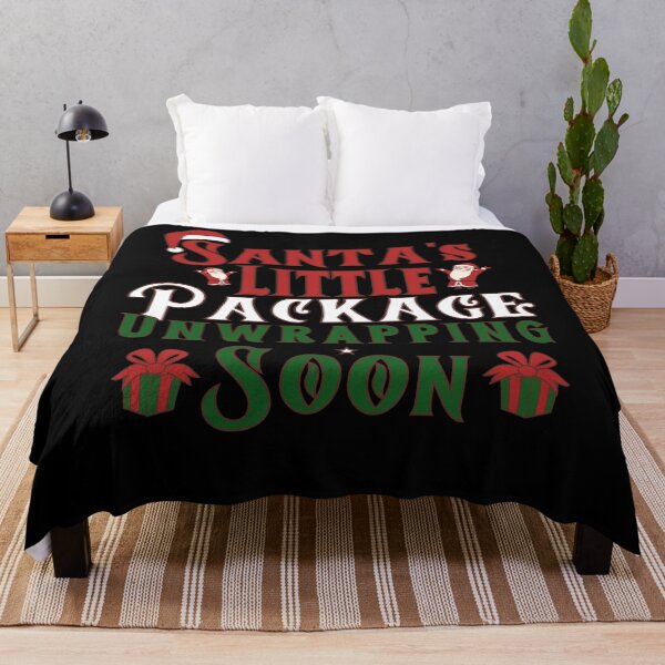 Item preview, Santa's Little Package – Unwrapping Soon! Funny Christmas Pregnancy Announcement designed and sold by DesignDazzles.