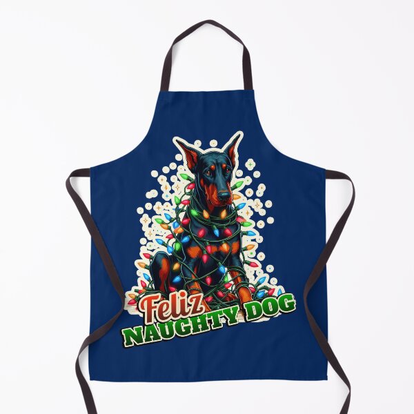 Aperçu de l'œuvre Cadeau de lumières de Noël Doberman, Dobie créée et vendue par ThisDress.