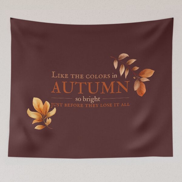 Item preview, Like the colors in autumn - Red lyrics designed and sold by OmgItsMariaa.
