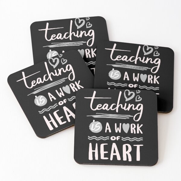 Artikelvorschau, Teaching is a Work of Heart entworfen und verkauft von LayersDesign.