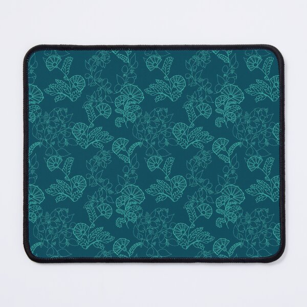 Item preview, Fan flowers and berries in turquoise version designed and sold by GENEST-V.