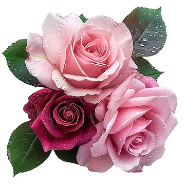 Artwork thumbnail, Pink Roses 1/2 - Roses Collection by Styled by Anne