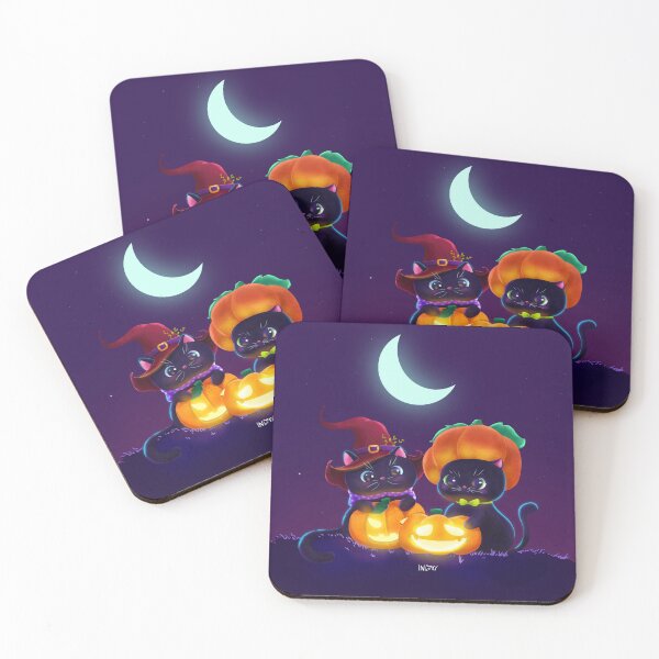 Artikelvorschau, Schwarze Halloween-Kätzchen entworfen und verkauft von inariart.