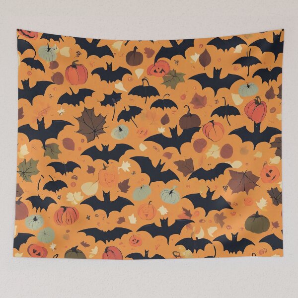 Item preview, Bats and pumpkins. designed and sold by MagelliShop.