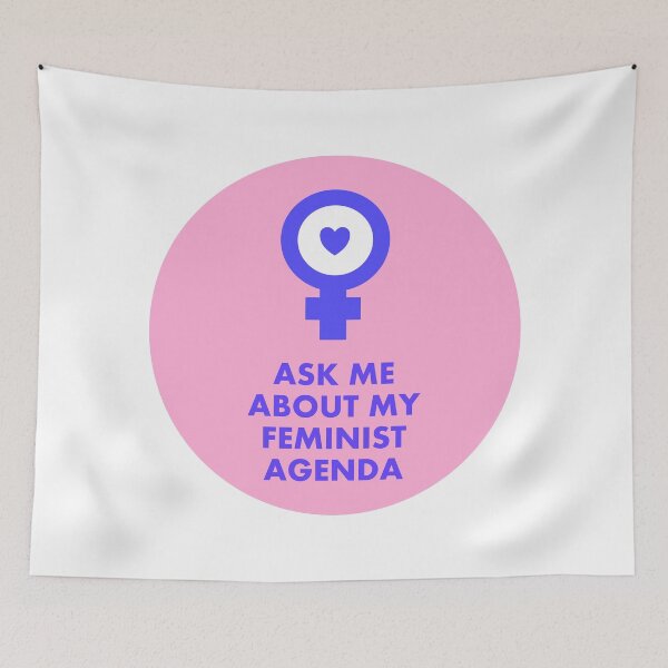 Item preview, Ask me about my feminist agenda designed and sold by Inspirationmotivation.