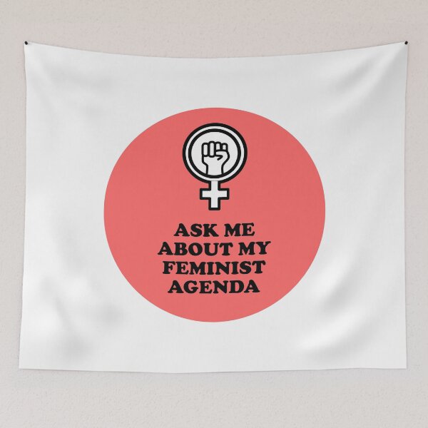 Item preview, Ask me about my feminist agenda designed and sold by Inspirationmotivation.