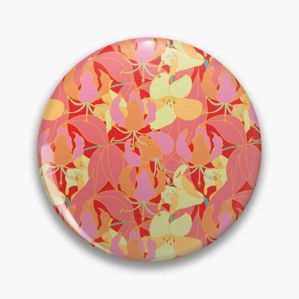Item preview, Orange lily red background designed and sold by GENEST-V.