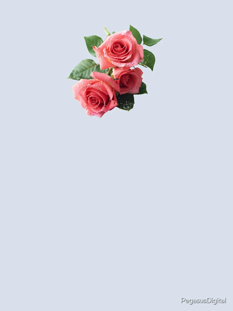 Thumbnail 4 of 4, Boxy T-Shirt, Pink Roses 2/2 - Roses Collection designed and sold by Styled by Anne.