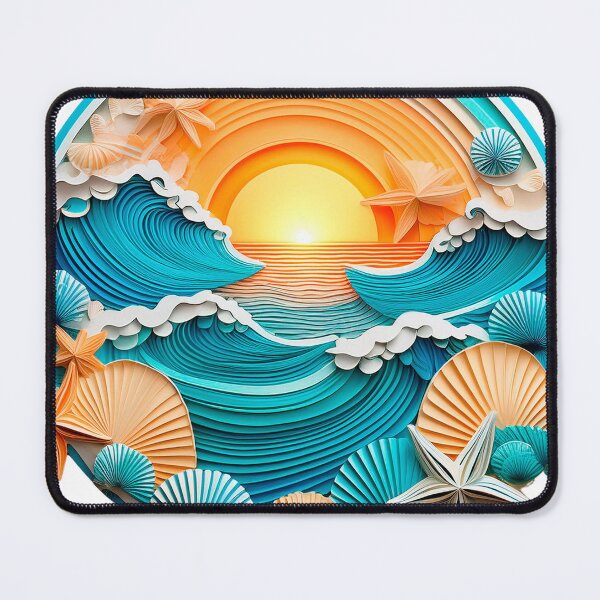 Item preview, Shells Retro Vintage Starfish and Sunset Artwork designed and sold by Mandeville Photography.