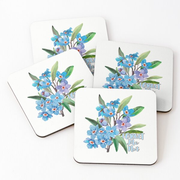 Item preview, Alaska State Forget Me Not Flower Watercolor T-shirt Sticker designed and sold by ThinkNature!.