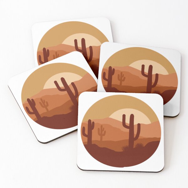 Item preview, Landscape with cacti at sunset designed and sold by Estellarts.