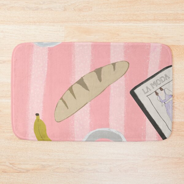 Item preview, French Pink Kitchen Table with Baguette designed and sold by bowsbotanicals.