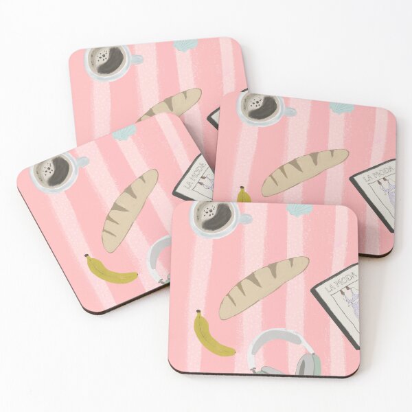 Item preview, French Pink Kitchen Table with Baguette designed and sold by bowsbotanicals.