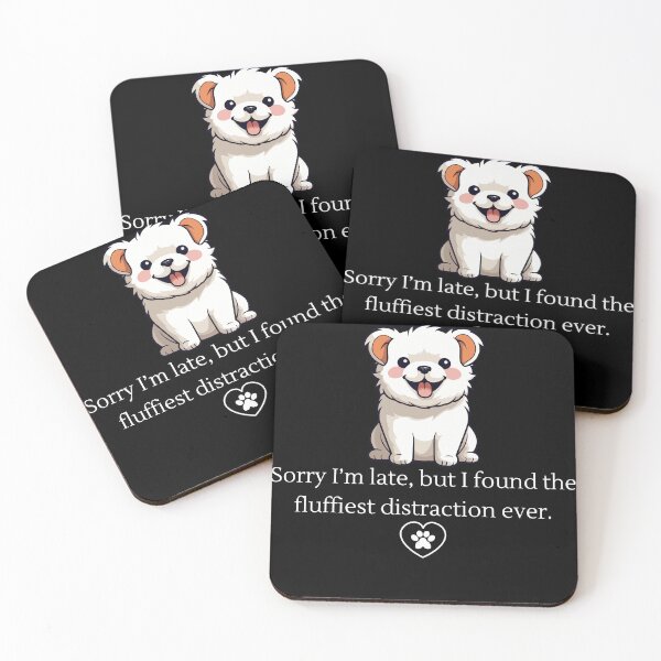 Item preview, Distracted by dogs, the fluffiest distraction ever. designed and sold by DreamVibeShirt.