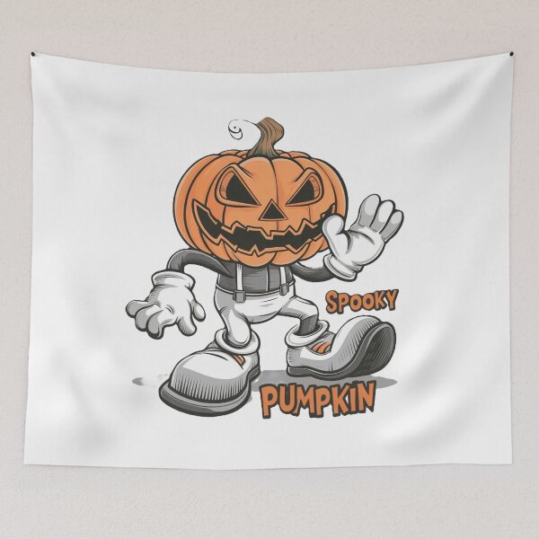 Item preview, Spooky Pumpkin: The Friendly Halloween Mascot /  Abóbora Assustadora: O Mascote Amigável do Halloween designed and sold by debbiebento.