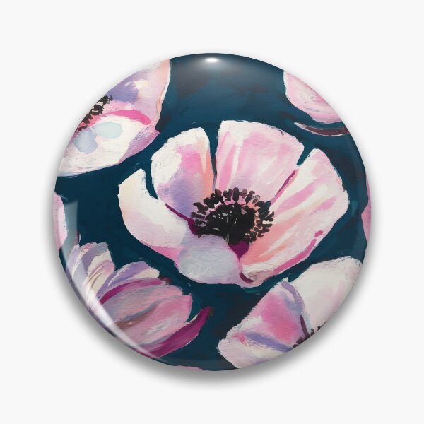 Artikelvorschau, Anemonenblütenmuster, handbemalt entworfen und verkauft von patterncrow.