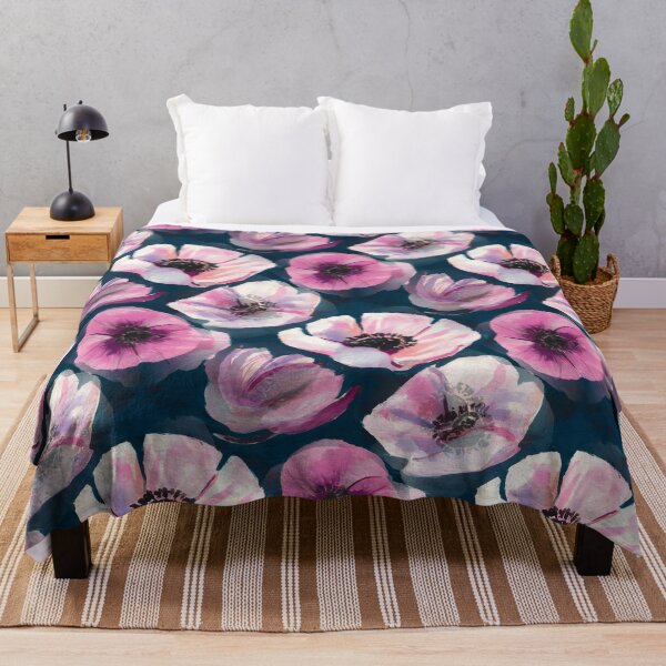 Item preview, Anemone flower pattern, handpainted designed and sold by patterncrow.