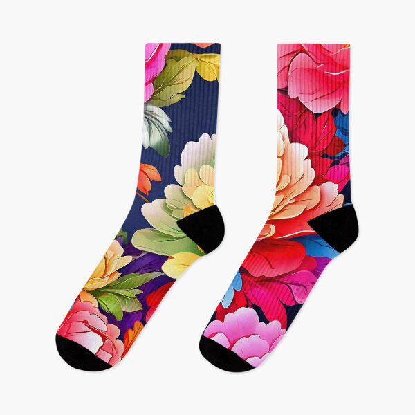 Item preview, A unique rainbow-colored peony pattern designed and sold by Tchoice.