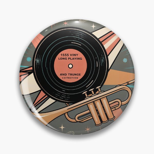 Item preview, Sticker T-Shirt Design Trending: Trumpet & LP Vinyl  designed and sold by ForeverPrintsOK.