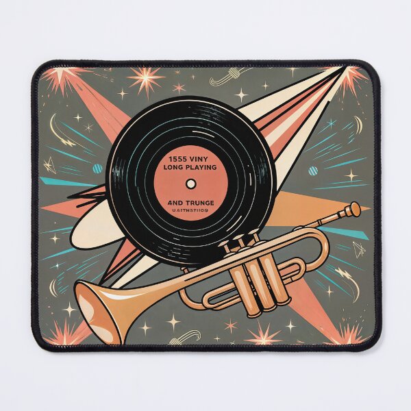 Item preview, Sticker T-Shirt Design Trending: Trumpet & LP Vinyl designed and sold by ForeverPrintsOK.