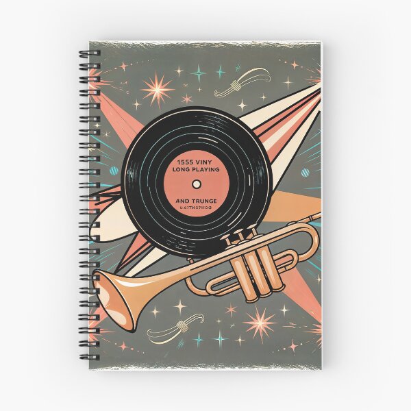 Item preview, Sticker T-Shirt Design Trending: Trumpet & LP Vinyl  designed and sold by ForeverPrintsOK.