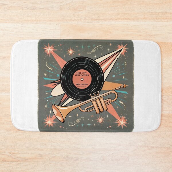 Item preview, Sticker T-Shirt Design Trending: Trumpet & LP Vinyl  designed and sold by ForeverPrintsOK.