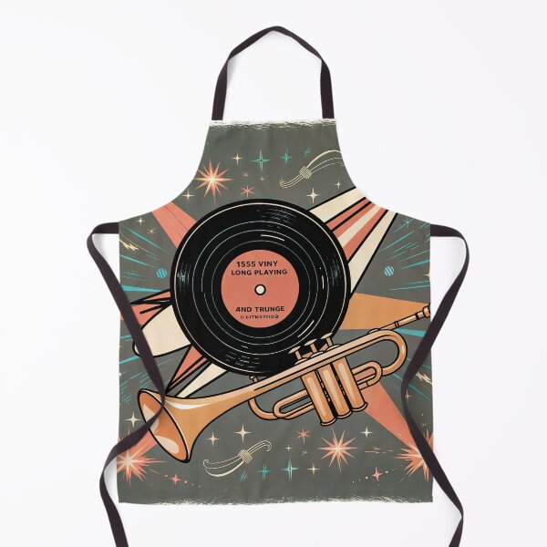 Item preview, Sticker T-Shirt Design Trending: Trumpet & LP Vinyl  designed and sold by ForeverPrintsOK.