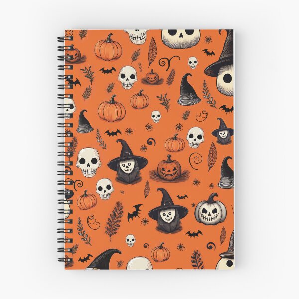 Item preview, Vintage Skull & Pumpkin Pattern designed and sold by TrueNovaDesigns.