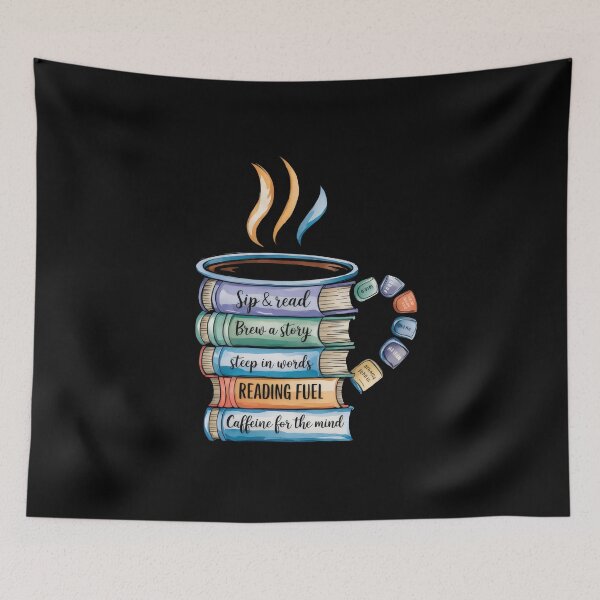 Item preview, Sip & Story: Colorful Book Stack Coffee Cup Design designed and sold by ashdenent.