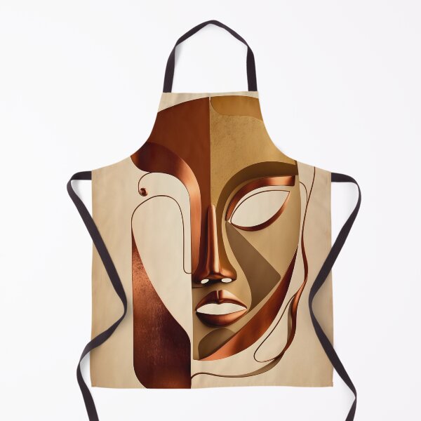 Item preview, Bronze Toned Vintage Mask Art designed and sold by Ceemko's Vintage Corner.