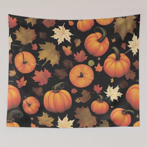 Item preview, Pumpkins and autumn leaves. designed and sold by MagelliShop.