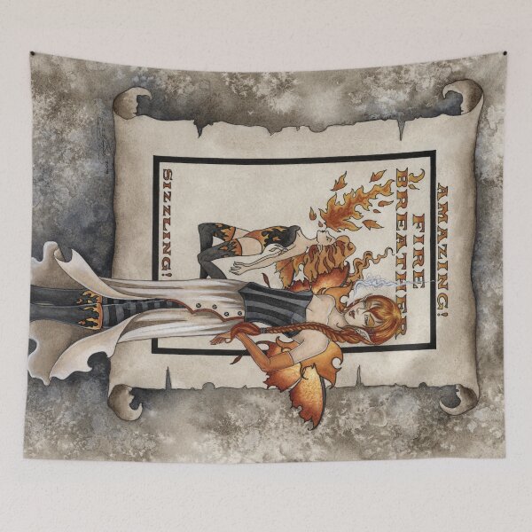 Item preview, Shadow Circus - The Fire Breather designed and sold by AmyBrownArt.