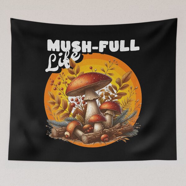 Item preview, MUSHFULL LIFE - AUTUMN RETRO MUSHROOMS designed and sold by justyna-s28.