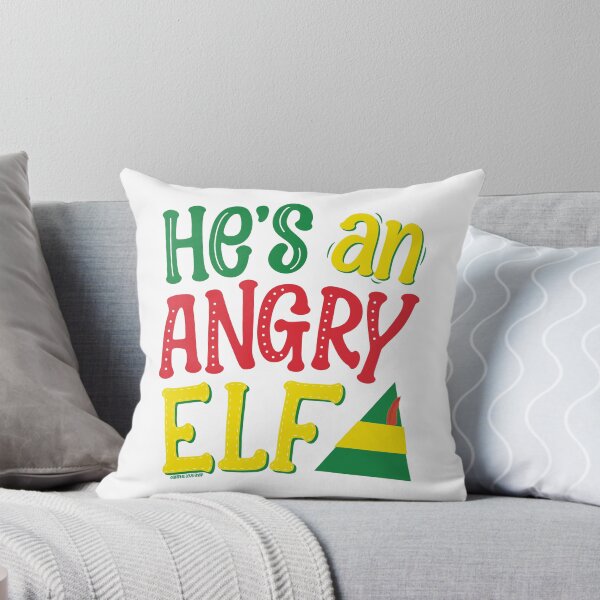 Artikelvorschau, Er ist ein wütender Elf, Weihnachtsfilmzitat © GraphicLoveShop entworfen und verkauft von Graphic Love Shop.