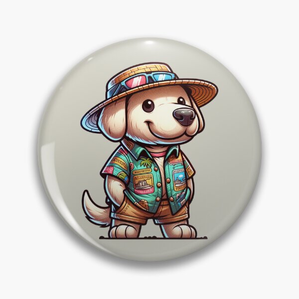 Item preview, Dog Wearing Tacky Tourist Shirt designed and sold by BassHeadMomma.