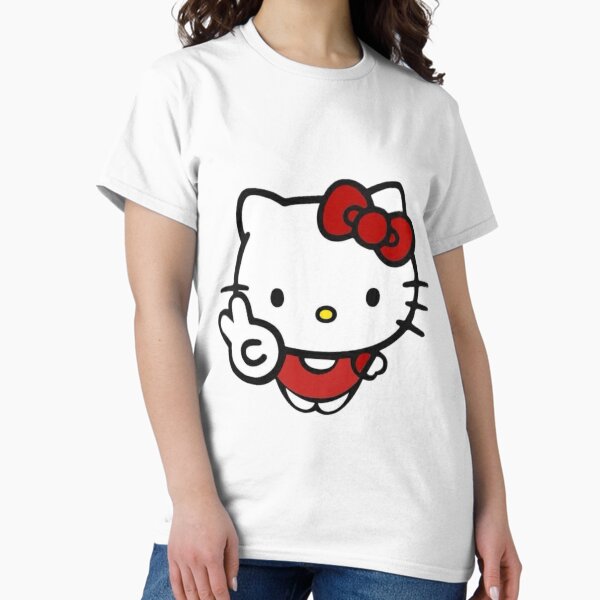 Aperçu de l'œuvre Signe de paix Hello Kitty créée et vendue par Sunnydraws7.