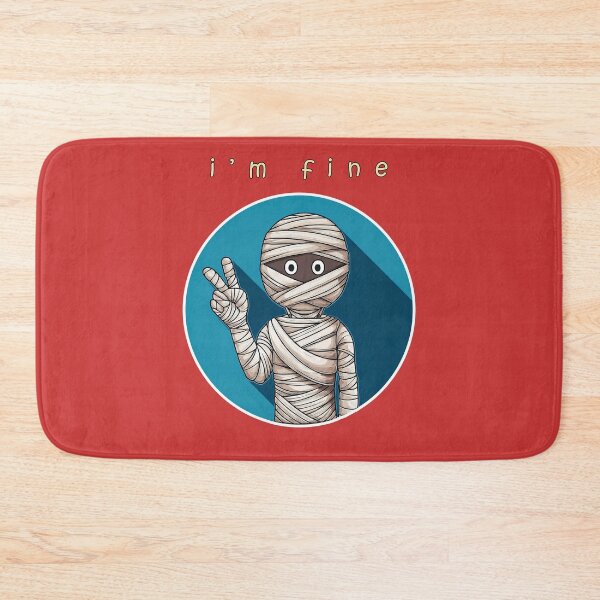 Item preview, " I'm fine " Funny cartoon illustration Design. designed and sold by HEMRO.