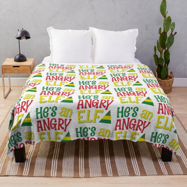 Item preview, He's an Angry Elf, Christmas Movie Quote © GraphicLoveShop designed and sold by Graphic Love Shop.