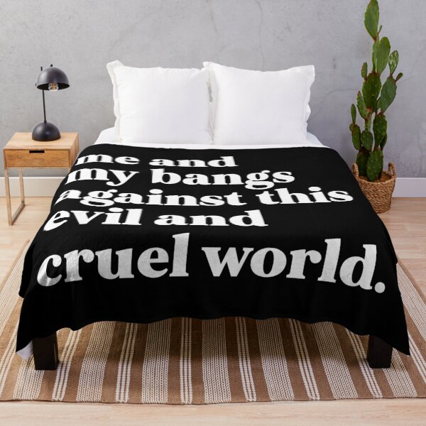 Item preview, Me and my bangs against this evil and cruel world designed and sold by weirdly weird.