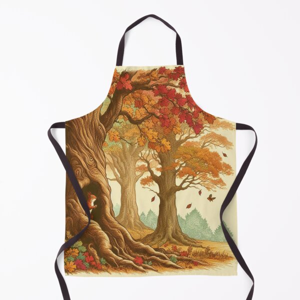 Item preview, Vintage Fall Trees Forest designed and sold by harwoodkp.